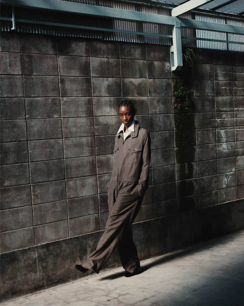 Scye/Cotton Moleskin Detachable Hood Jumpsuits