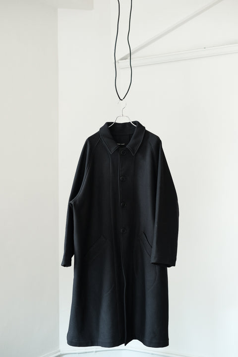 FRANK LEDER/Black Wool Coat
