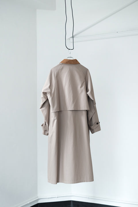 Scye/Wool Cotton Gaberdine Storm Coat