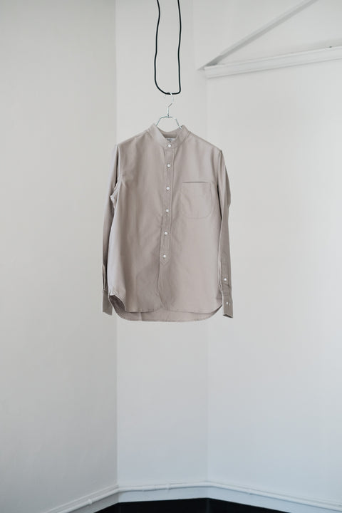 SCYE BASIC/Supima Cotton Oxford Grandad Shirt