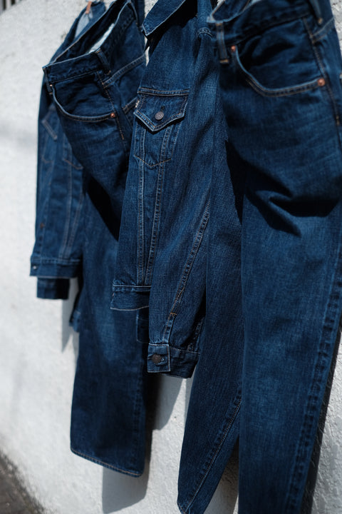 SCYE BASICS/Selvedge Denim Used Wash Wide Leg Jeans