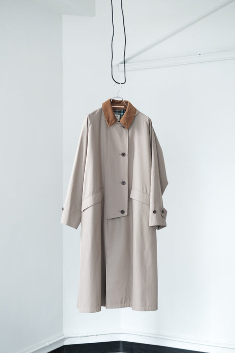 Scye/Wool Cotton Gaberdine Storm Coat