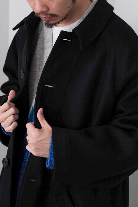 FRANK LEDER/Black Wool Coat