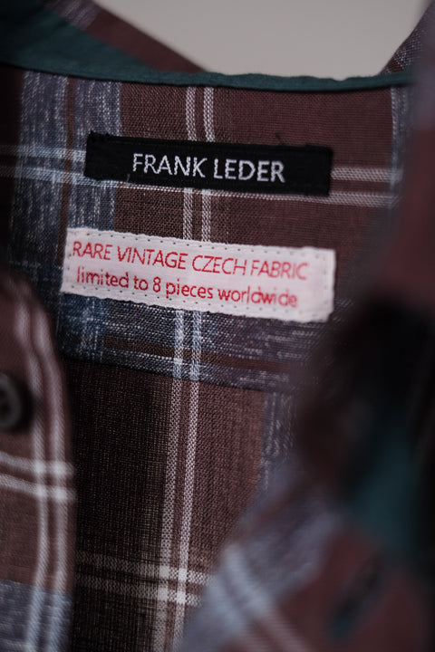 FRANK LEDER/Rare Czech Vintage Cotton Linen Old Style Shirt