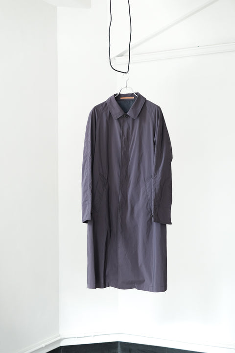 SCYE BASICS/PE/NY Powdery Twill Balmacaan Coat