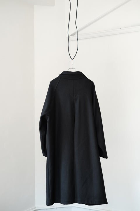 FRANK LEDER/Black Wool Coat
