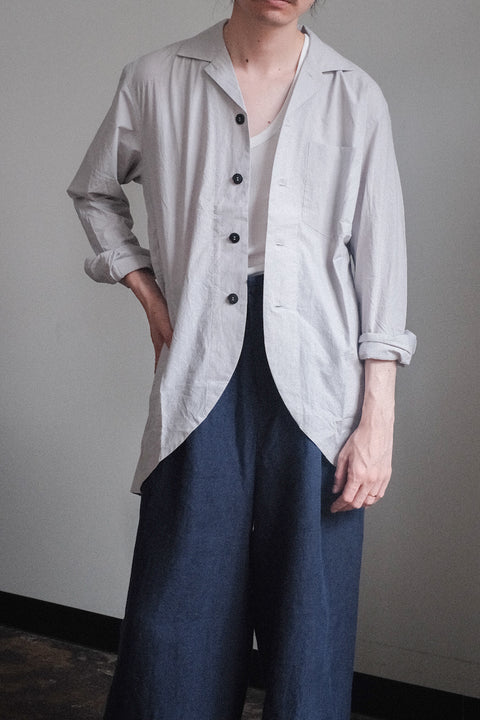 FRANK LEDER/Triple Washed Cotton Shirt Jacket