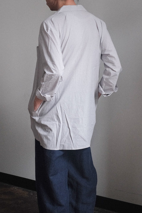 FRANK LEDER/Triple Washed Cotton Shirt Jacket