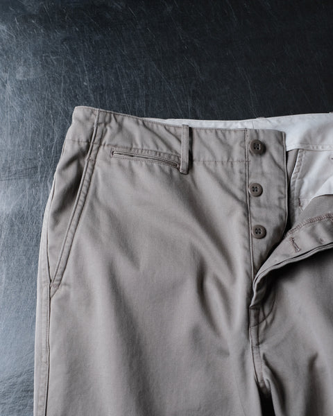 SCYE BASICS/Cotton Chino Cloth Military Pants