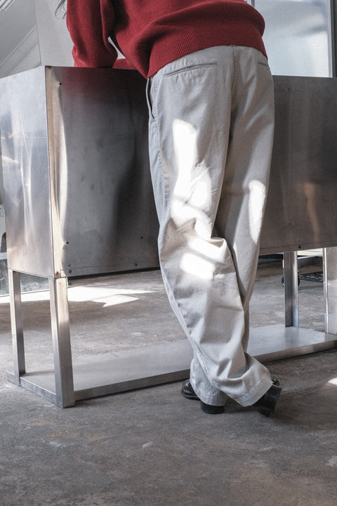 SCYE BASICS/Cotton Chino Cloth Military Pants