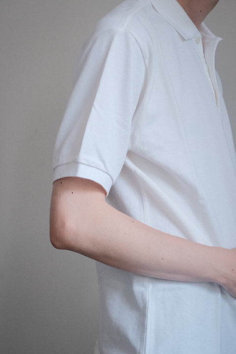 SCYE BASICS/Cotton Pique Polo Shirt
