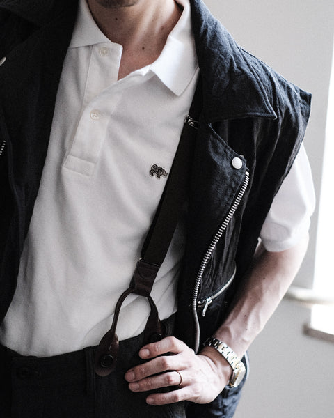 SCYE BASICS/Cotton Pique Polo Shirt