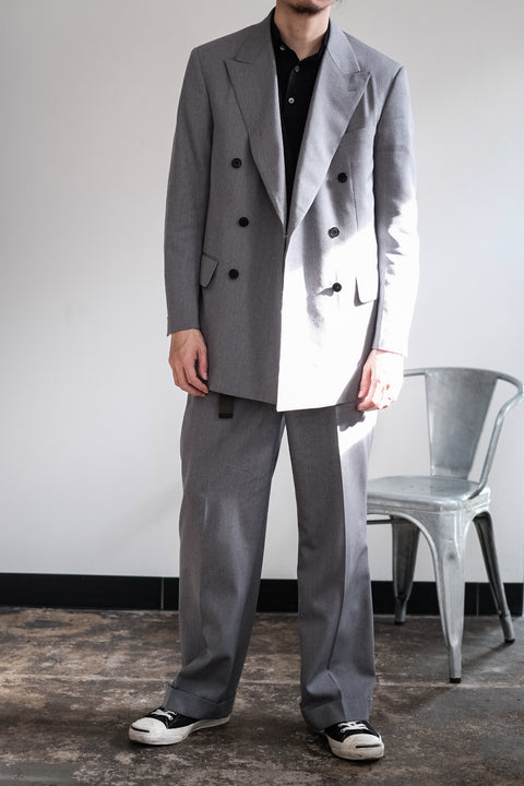 SCYE BASICS/Wool Max Gaberdine Wide Leg Trousers