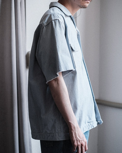 The DUFFER N NEPHEWS/Chambray Half Sleeve Shirt