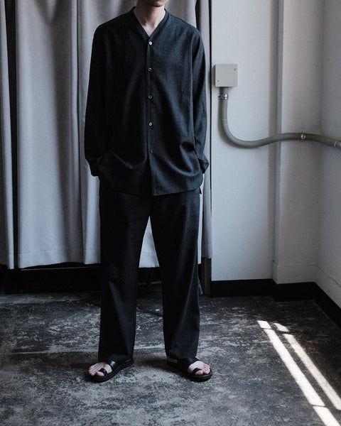 山内/グレンチェックウール・パジャマパンツ