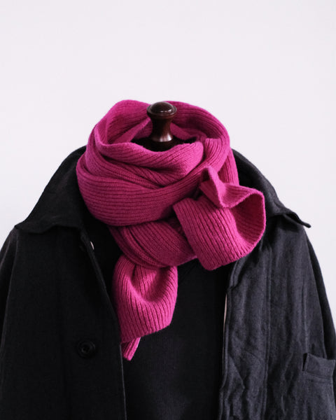 GREEN THOMAS/Ribbed Scarf