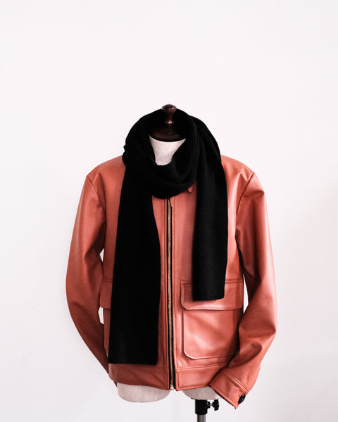 GREEN THOMAS/Ribbed Scarf