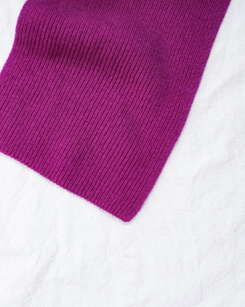 GREEN THOMAS/Ribbed Scarf