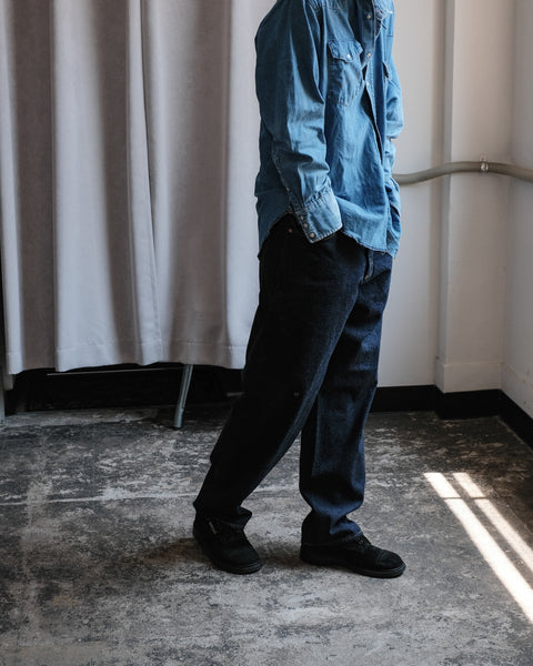 The DUFFER N NEPHEWS/Wide Tapered Denim Pants