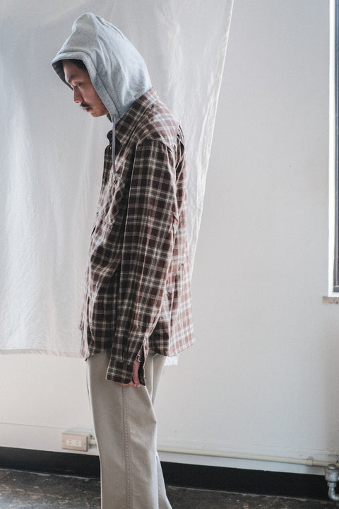 The DUFFER N NEPHEWS/Hooded Work Shirt
