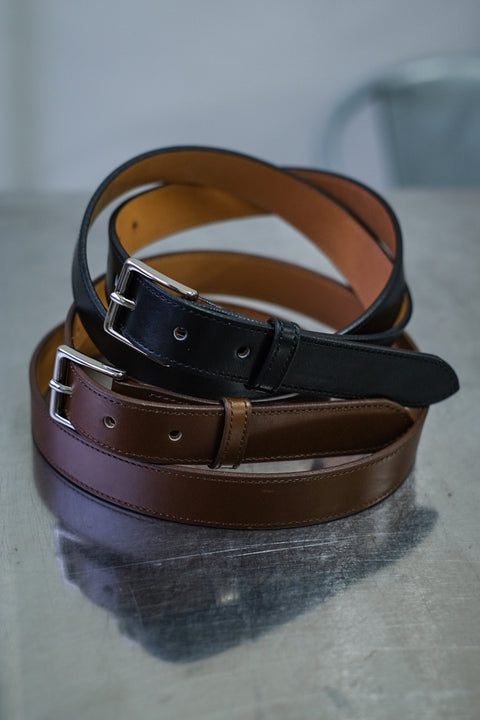 Scye/Box Calf Leather Belt 25mm