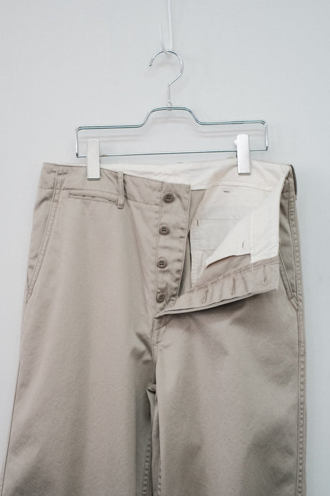 SCYE BASICS/Cotton Chino Cloth Military Pants
