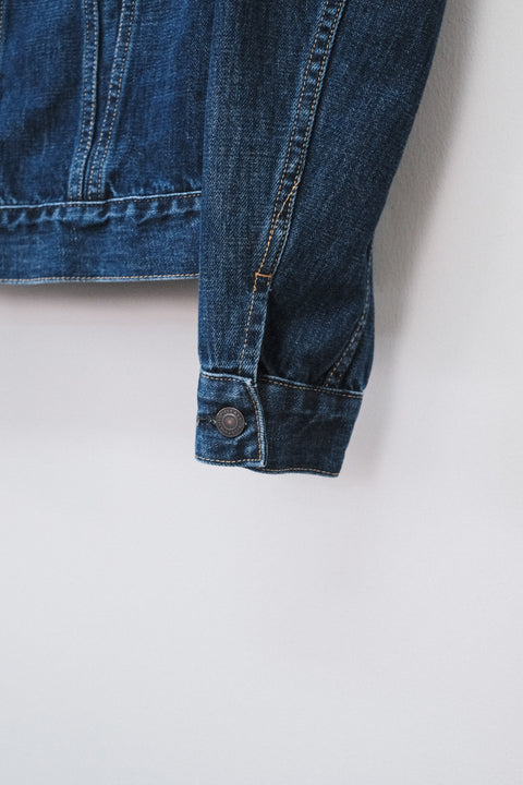 SCYE BASICS/Selvedge Denim Used Wash Trucker Jacket 3