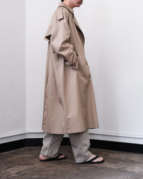 SCYE BASICS/Finx Cotton Gaberdine Trench Coat