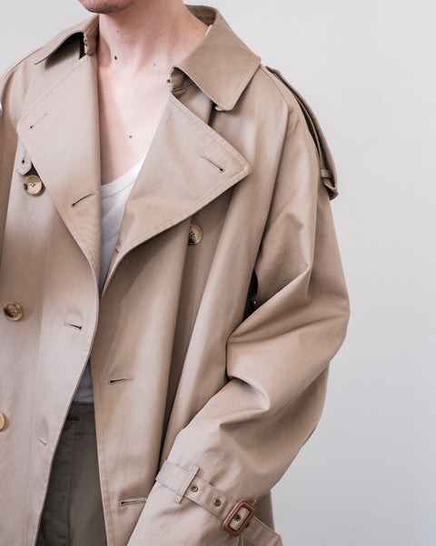 SCYE BASICS/Finx Cotton Gaberdine Trench Coat