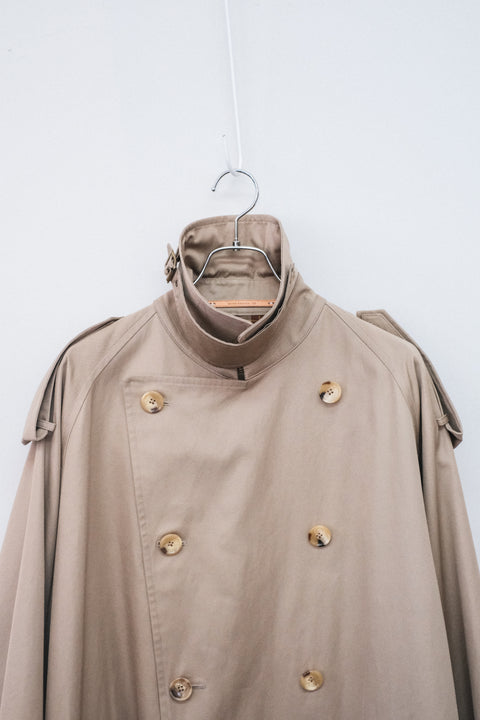SCYE BASICS/Finx Cotton Gaberdine Trench Coat