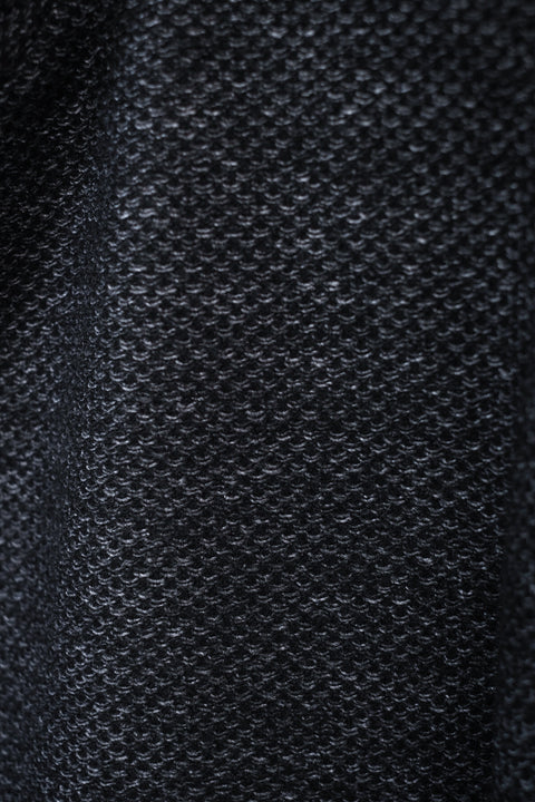 FRANK LEDER/Navy Wool High Closure Jacket