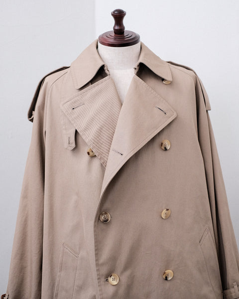 SCYE BASICS/Finx Cotton Gaberdine Trench Coat