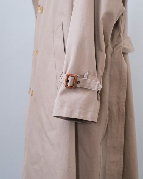 SCYE BASICS/Finx Cotton Gaberdine Trench Coat