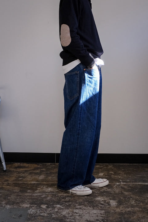 SCYE BASICS/Selvedge Denim Used Wash Wide Leg Jeans