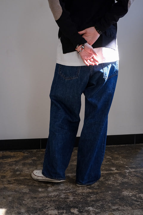 SCYE BASICS/Selvedge Denim Used Wash Wide Leg Jeans