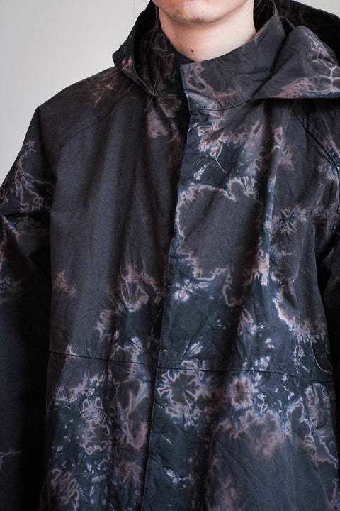 suzusan/Cotton Broad Hooded Jacket Madara Shibori