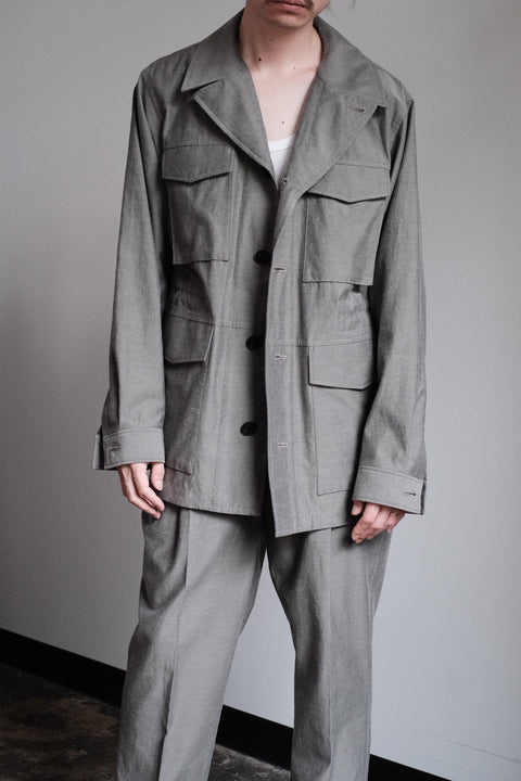 山内/2plyキュプラ×鉄媒染コットン・フィールドジャケット