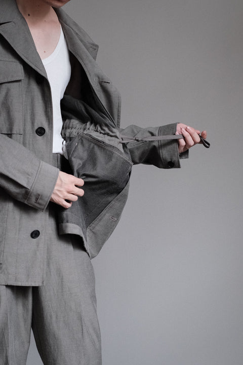 山内/2plyキュプラ×鉄媒染コットン・フィールドジャケット