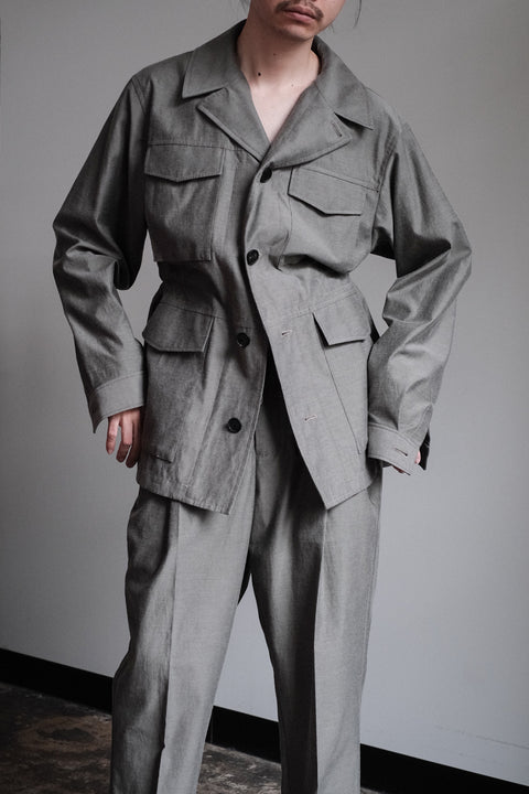 山内/2plyキュプラ×鉄媒染コットン・フィールドジャケット