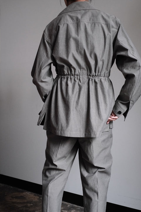 山内/2plyキュプラ×鉄媒染コットン・フィールドジャケット