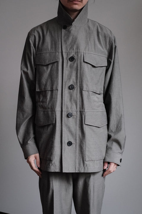 山内/2plyキュプラ×鉄媒染コットン・フィールドジャケット