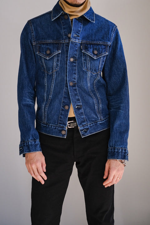 SCYE BASICS/Selvedge Denim Used Wash Trucker Jacket 3