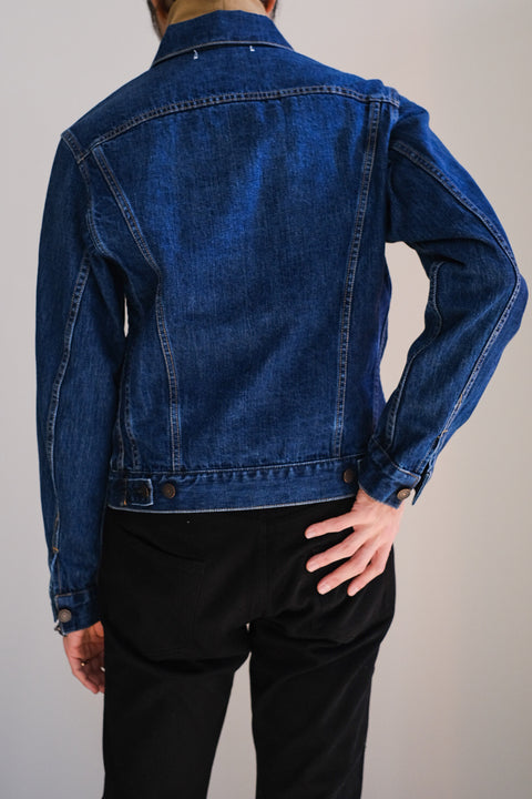 SCYE BASICS/Selvedge Denim Used Wash Trucker Jacket 3