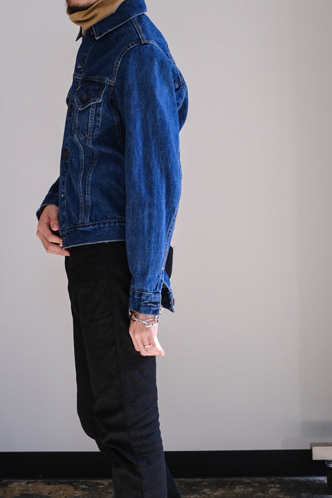 SCYE BASICS/Selvedge Denim Used Wash Trucker Jacket 3