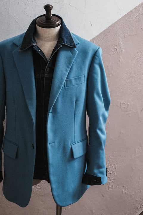 SCYE BASICS/Selvedge Denim Used Wash Trucker Jacket 3