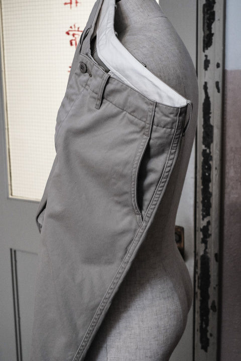 SCYE BASICS/Cotton Chino Cloth Military Pants