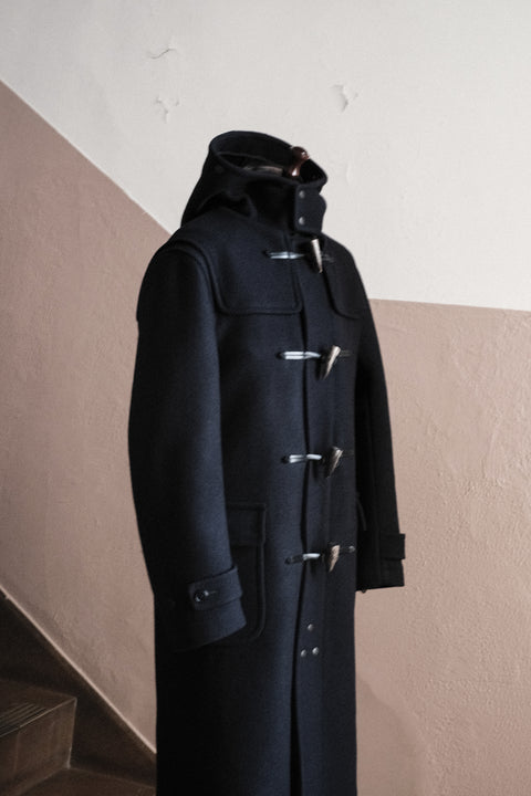 SCYE BASICS/Double Woven Melton Duffle Coat