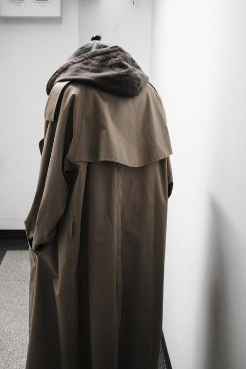SCYE BASICS/Finx Cotton Gaberdine Trench Coat