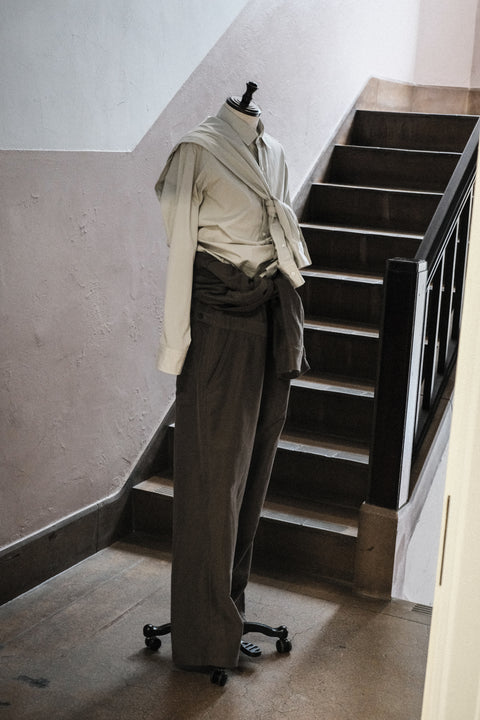 Scye/Cotton Moleskin Detachable Hood Jumpsuits