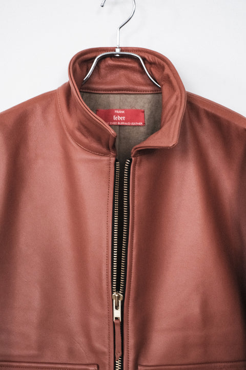 FRANK LEDER/Organic Dyed Buffalo Bomber Jacket (store only or contact)